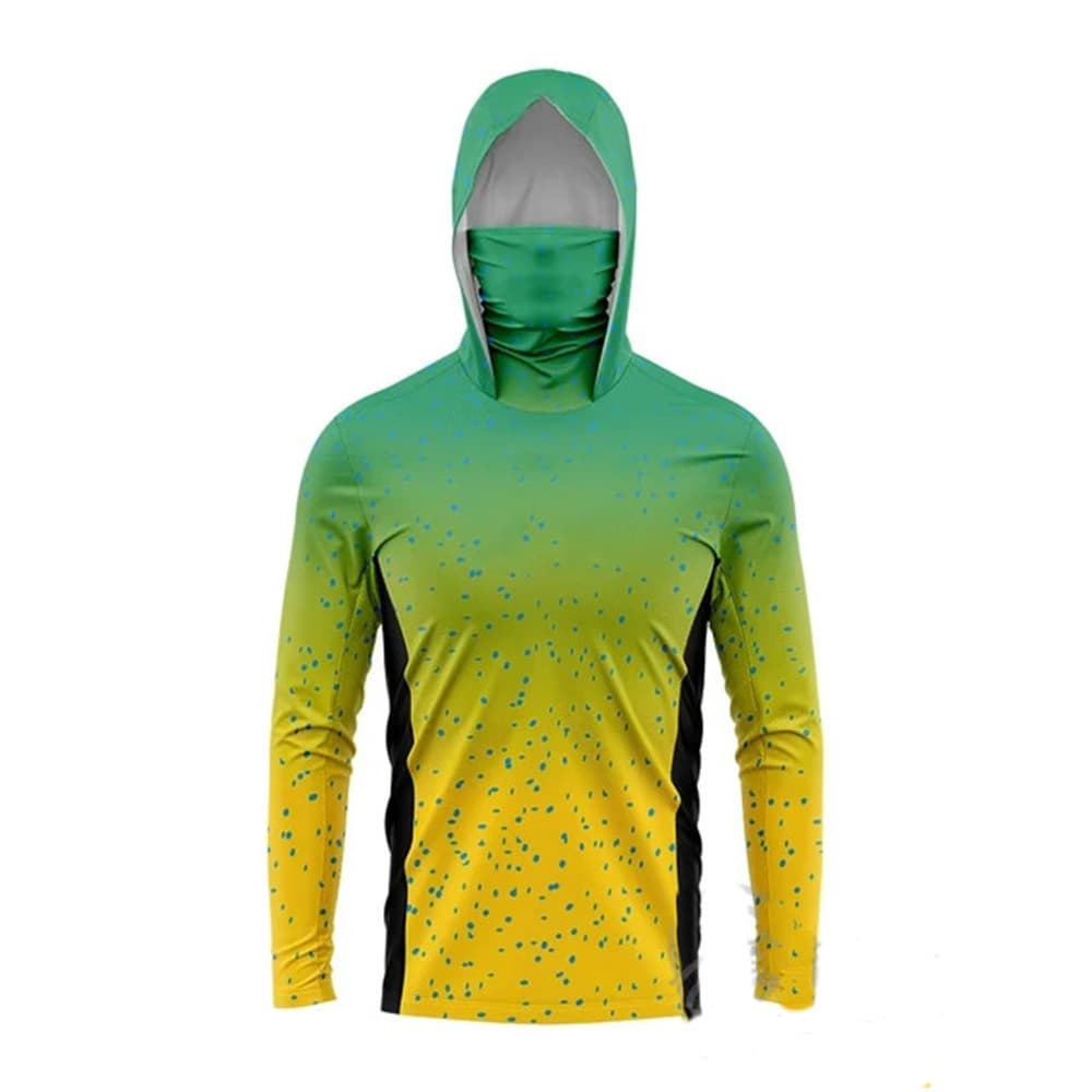 2025 Cross-border E-commerce Independent Station New Outdoor Hoodie Sports Sun Protection Long Sleeve Fishing Mask Hooded Fishing