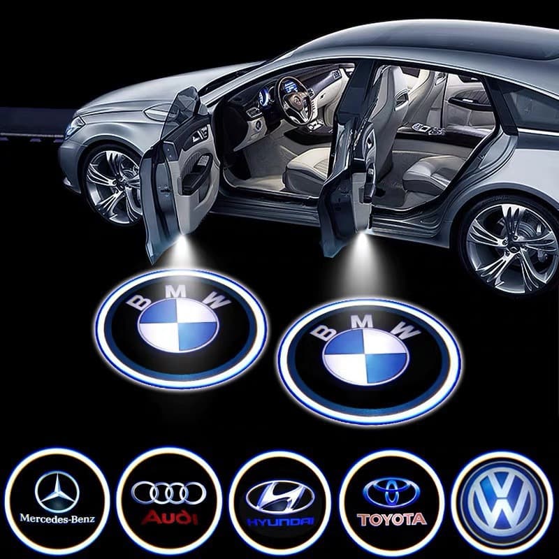 Car Welcome Light Door Laser LED Warning Light Wireless Logo Projector Lamp