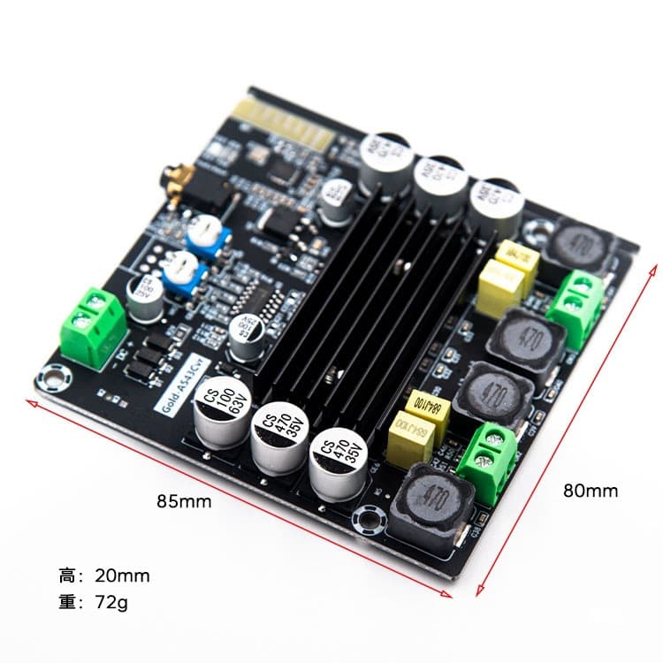 Bluetooth digital amplifier board TPA3116D2 audio module Class D dual-channel Bluetooth module Gold-543C