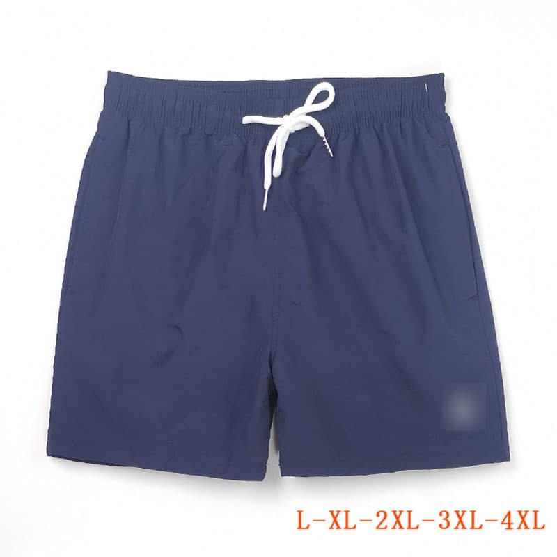 Trendy solid color men's casual straight-leg loose plus-size 4/5 length pants with drawstring and embroidered inner mesh.