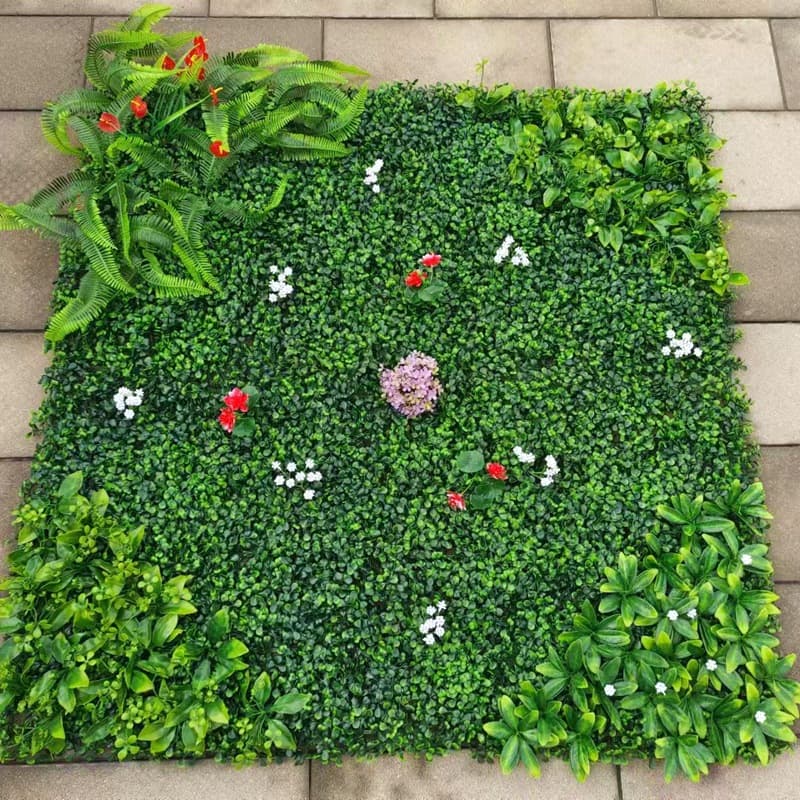 Artificial UV-Resistant Milan Grass Wall Panel for Landscaping, Faux Plastic Turf