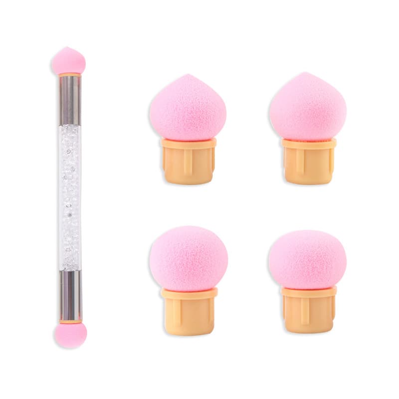 Cross-border nail art double-ended sponge blending pen, gradient pen, 4-piece ink blending liquid pen