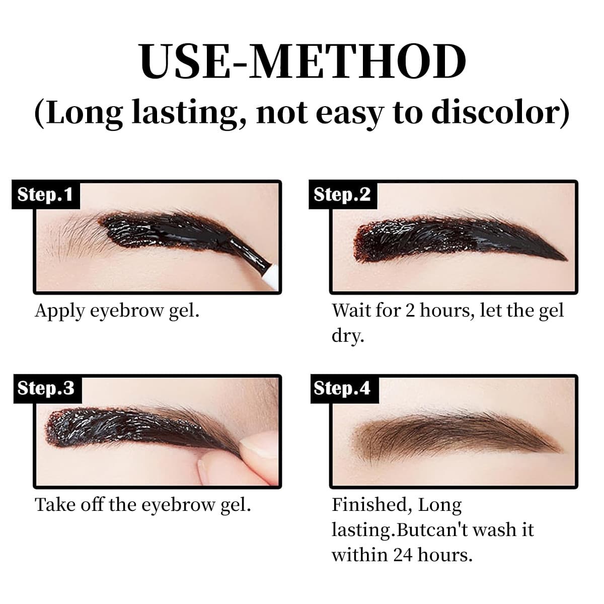 BARUBT's popular cross-border liquid peel-off eyebrow gel is waterproof, long-lasting, and fade-resistant, perfect for lazy people. It's waterproof and quick-drying.