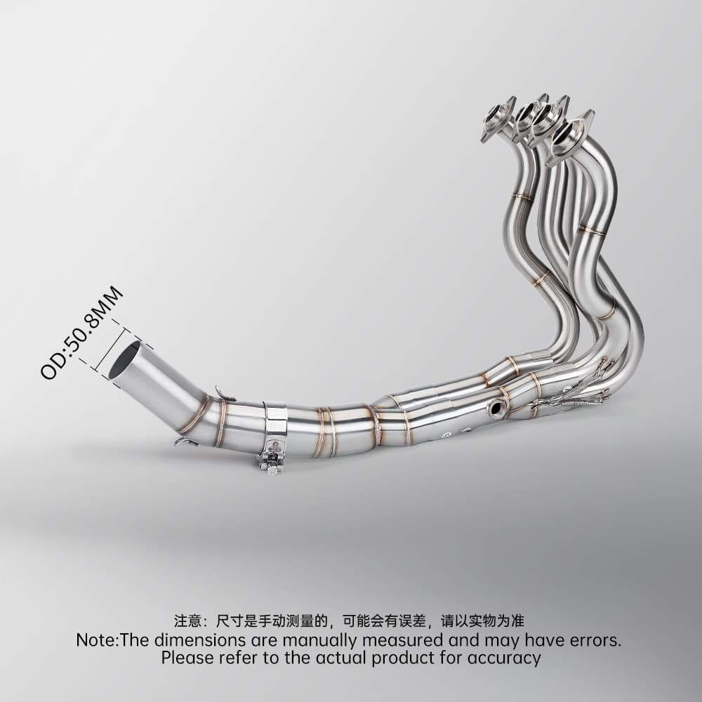 Stainless Steel Split Exhaust Header and Muffler for Kawasaki ZX6R ZX636