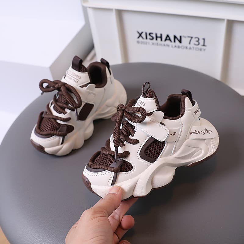 Spring and Autumn Boys and Girls Sports Shoes Toddler Walking Shoes Soft Sole Casual Running Children Baby Shoes