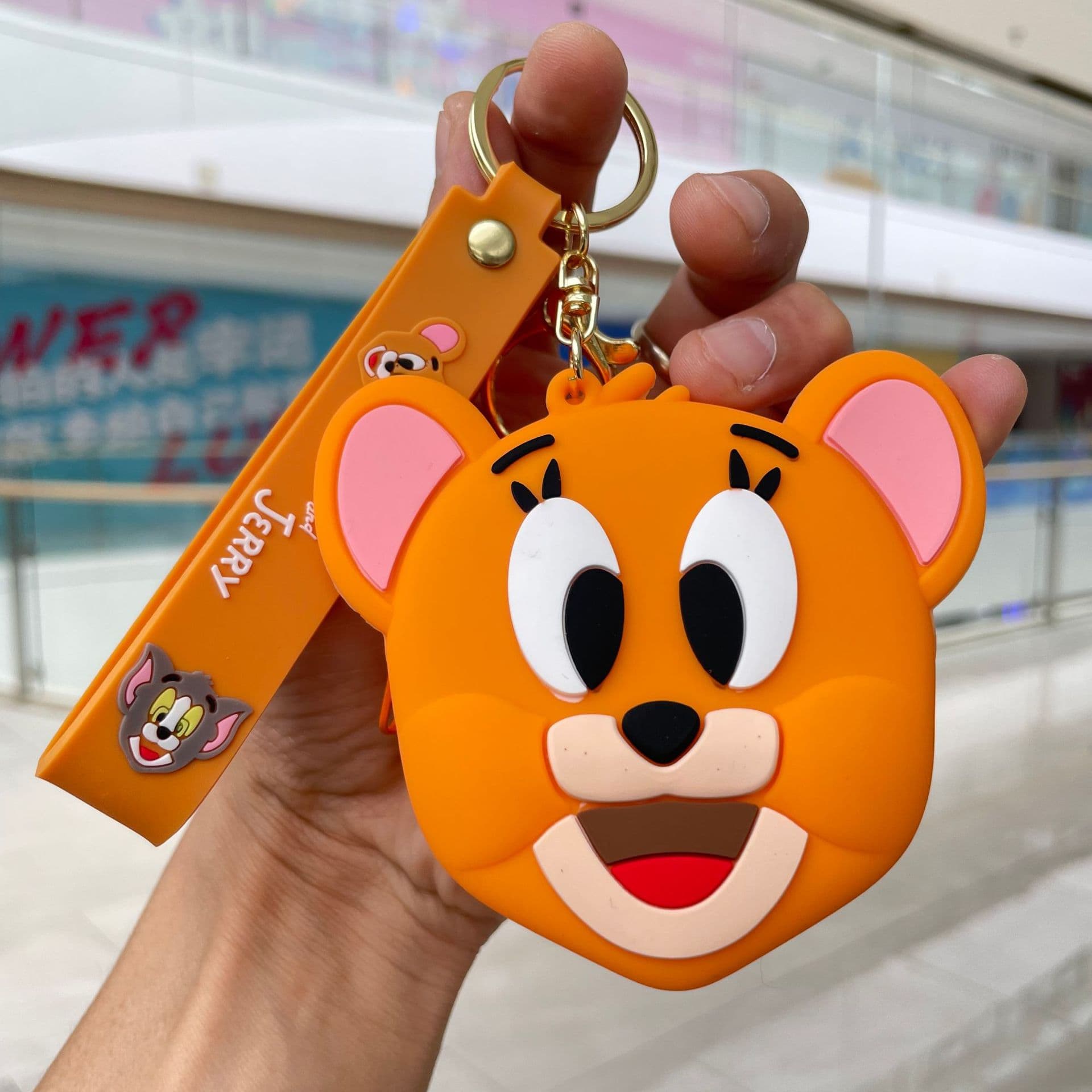 Trendy Cartoon Cute Coin Purse Silicone Wallet Sanrio Keychain Car Charm Gift Wholesale