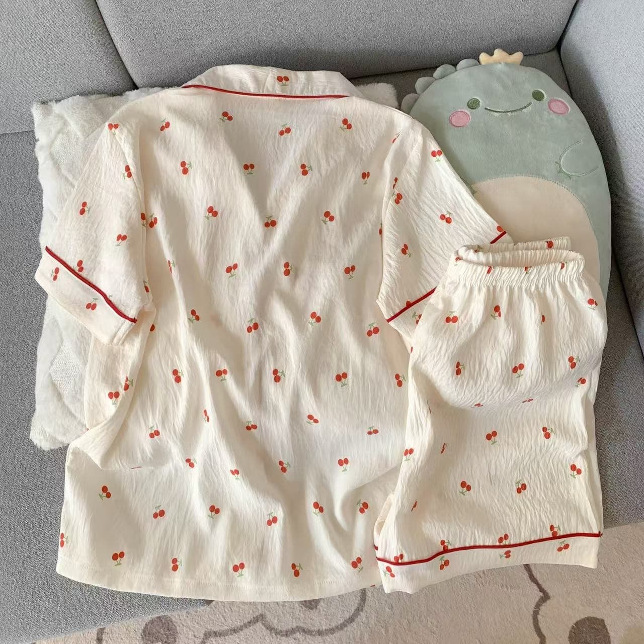 High Quality Cloud Cotton Pajamas Women's Homewear Two-Piece Set, Factory Wholesale for Southeast Asia TK Export Orders