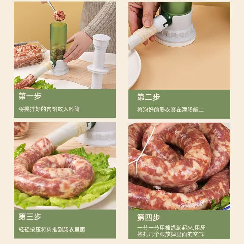 New sausage stuffer, food-grade thickened sausage machine, household manual sausage stuffing tool