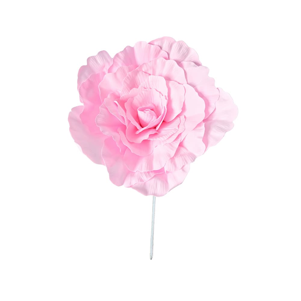 Large PE foam flowers with stems, foam flowers for wedding decorations, roses for wall decorations, large floral displays.