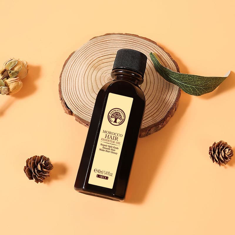 Temu Version Laikou Moroccan Hair Care Essential Oil 40ml Improves Frizz, Weak and Split Ends, Care Manufacturer Wholesale
