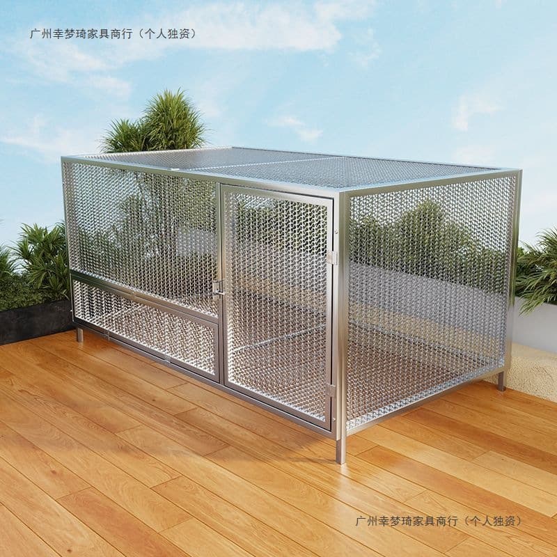 Dog Cage Large Medium Dog Dog Cage with Tray Home Indoor Outdoor Golden Retriever Labrador Crate Pet Supplies