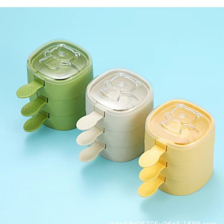 Homemade ice cream molds for making popsicles, ice cream, ice cubes, cheese sticks, food-grade silicone, modern and minimalist design.