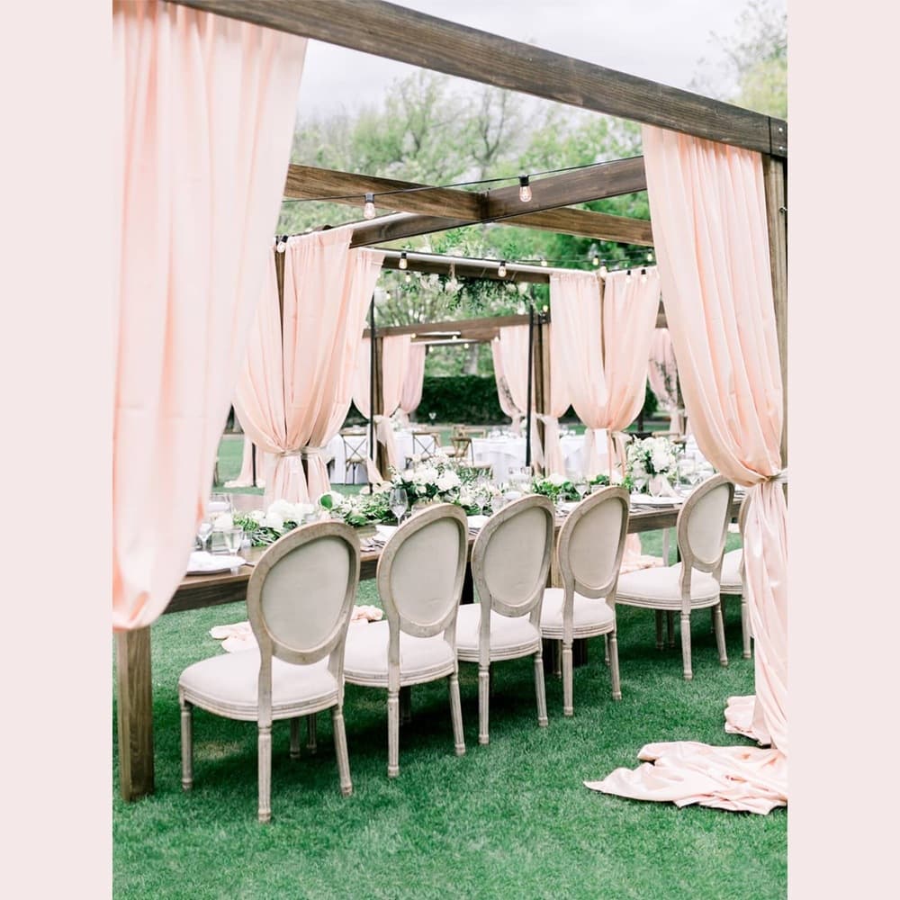 Double-sided stretch fabric for wedding decorations, milk silk, black Korean style ceiling drapery.