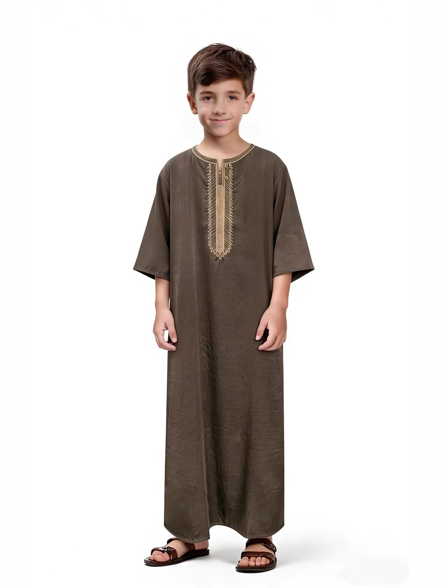 2026 New Boys' Clothing - Cross-border Short-sleeved Embroidered Apparel