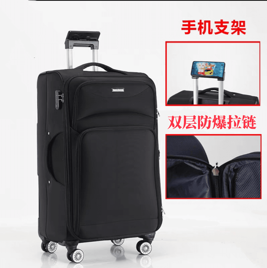 Large Capacity Oxford Fabric Luggage 28 Inch Durable Travel Suitcase for Men and Women, Password Lock Suitcase 26 Inch for Moving Abroad
