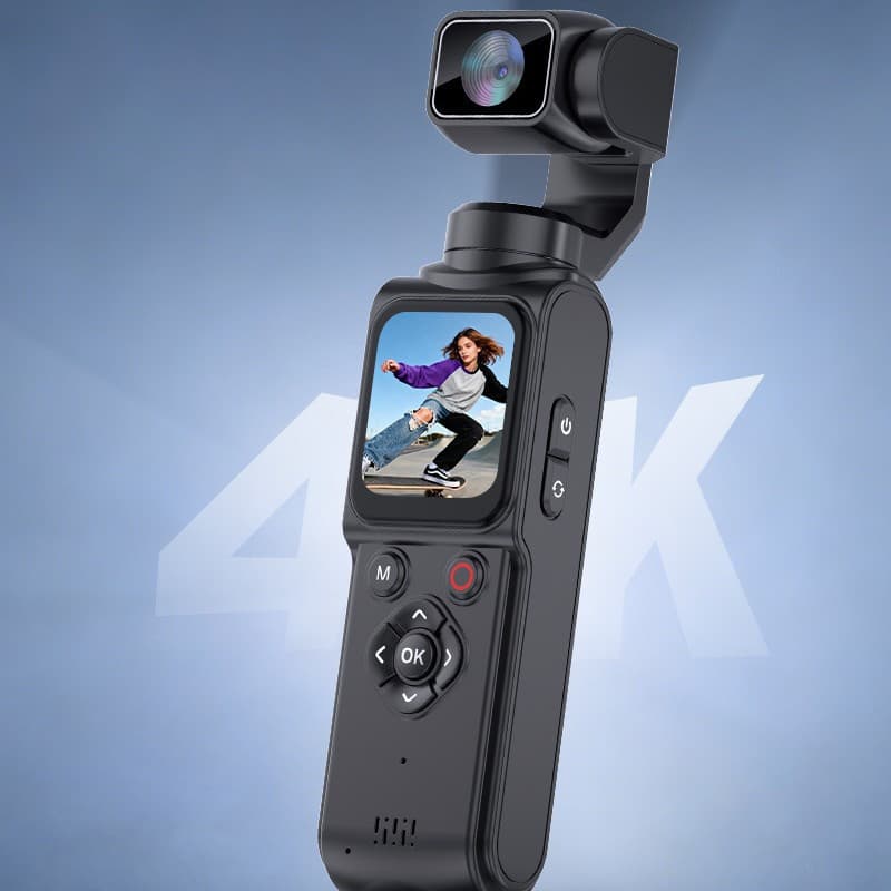 4K Ultra HD WIFI Handheld Face Tracking Touch Screen Full Auto Tracking Pocket Camera Anti Shake Sports Camera