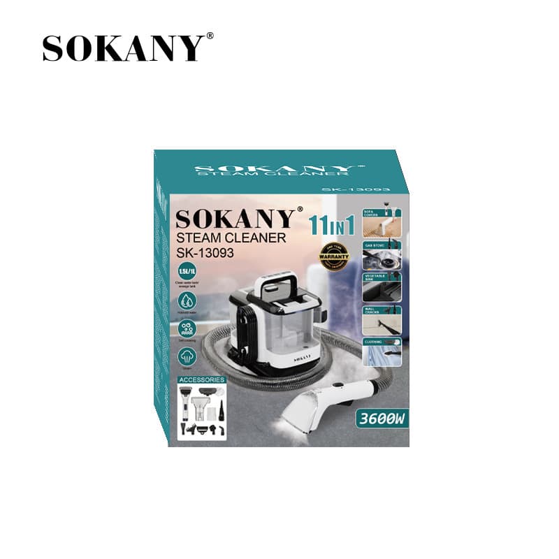 SOKANY13093 Steam Cleaner for Home Use, Living Room, Kitchen, Sofa, Floor, Carpet, High-Temperature Cleaner