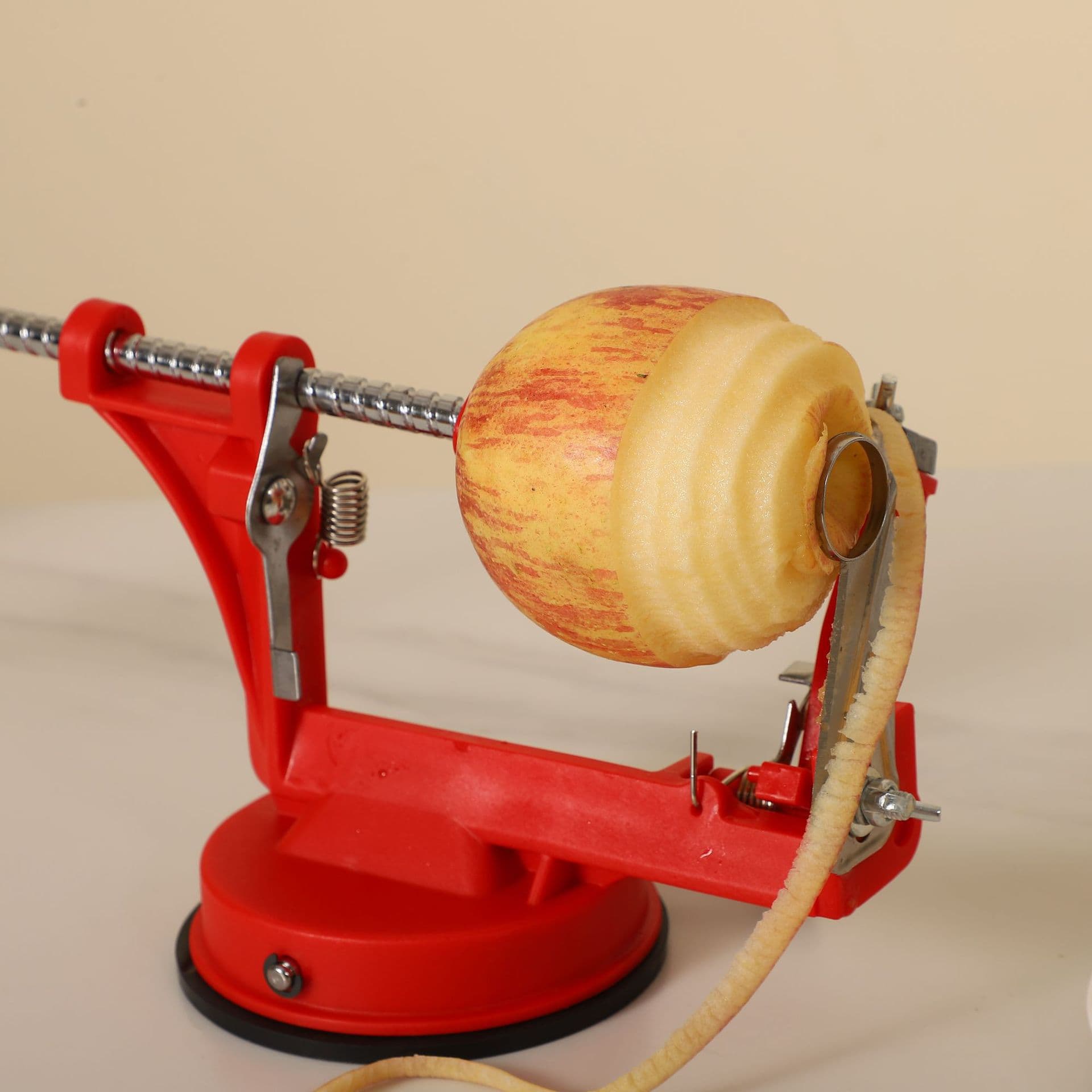 Automatic Peeler Corer Slicer 3-in-1 Multi-Function Fruit Peeler Hand Crank Apple Peeler