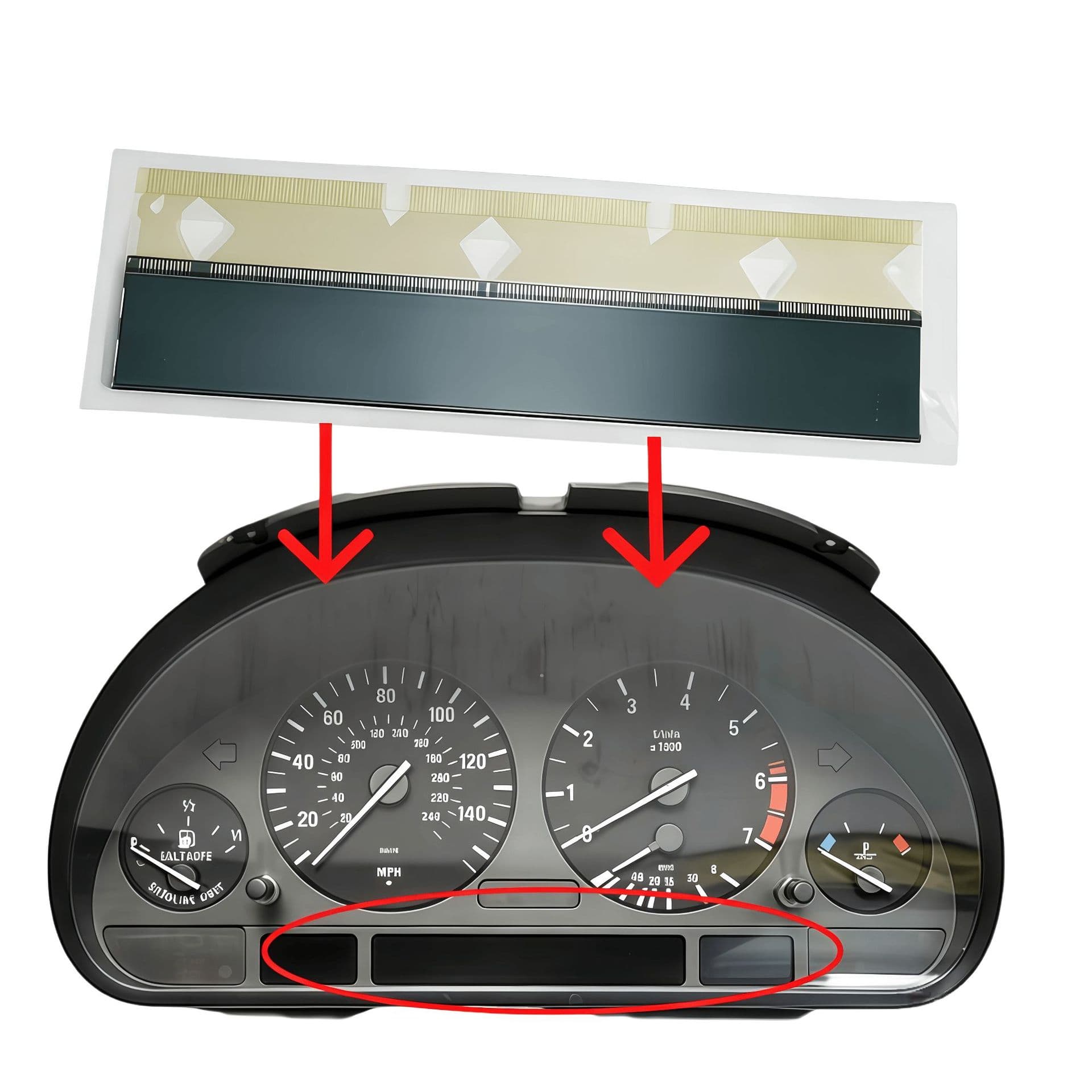 Applicable to BMW E53, X5, E38, 7 Series, E39, 5 Series (2003 and earlier models with LCD instrument panel)