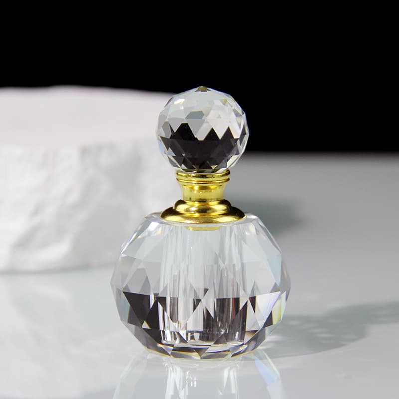 In-Stock 1ml Crystal Glass Perfume Bottle, Simple and Stylish Essential Oil Colorant Bottle, Creative Perfume Decanting Gift for Cross-Border Trade
