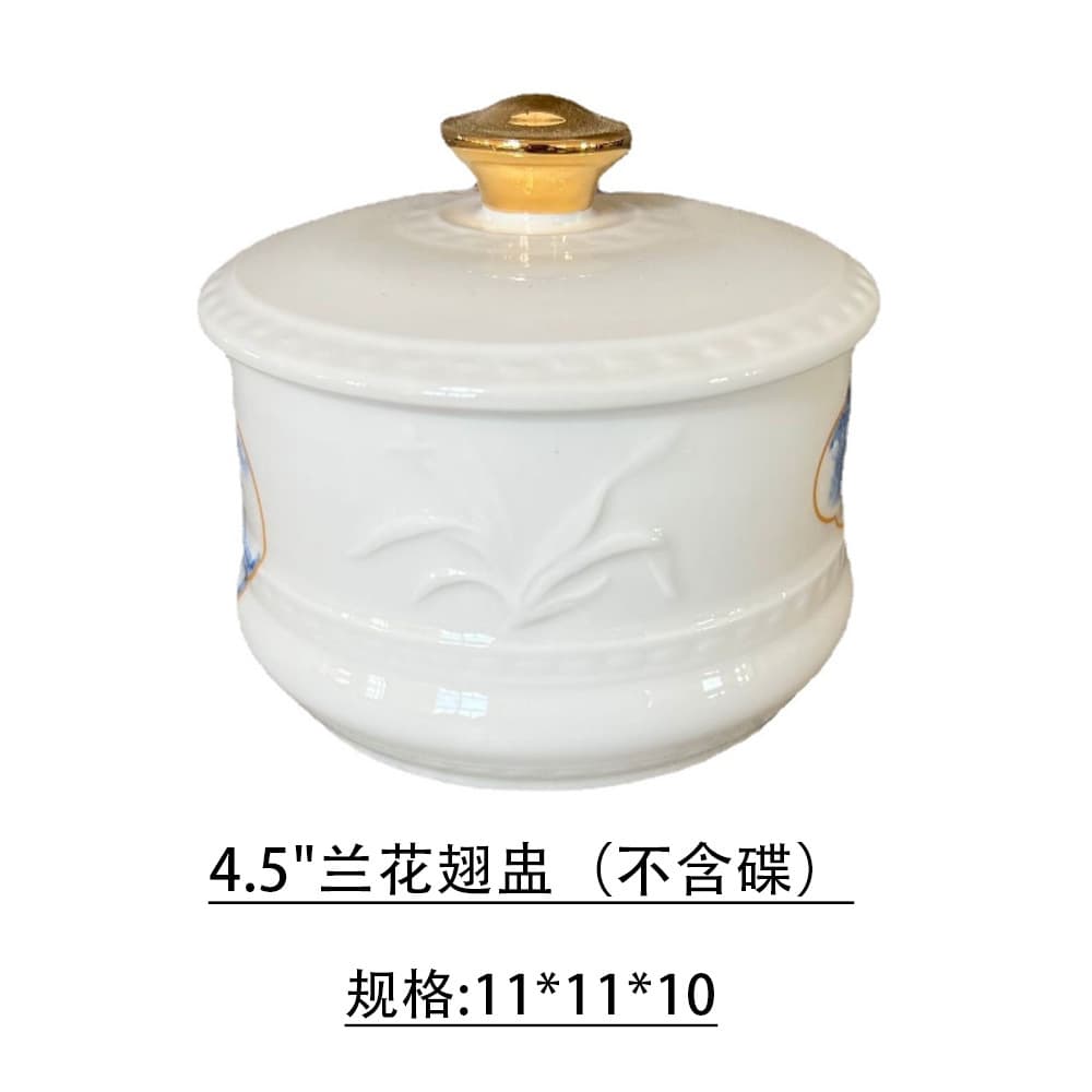 Phnom Penh Stew Pot Ceramic Bird's Nest with Lid Sea Cucumber Abalone Pot One Wing Pot Dessert Pot Thai Pot Commercial Household