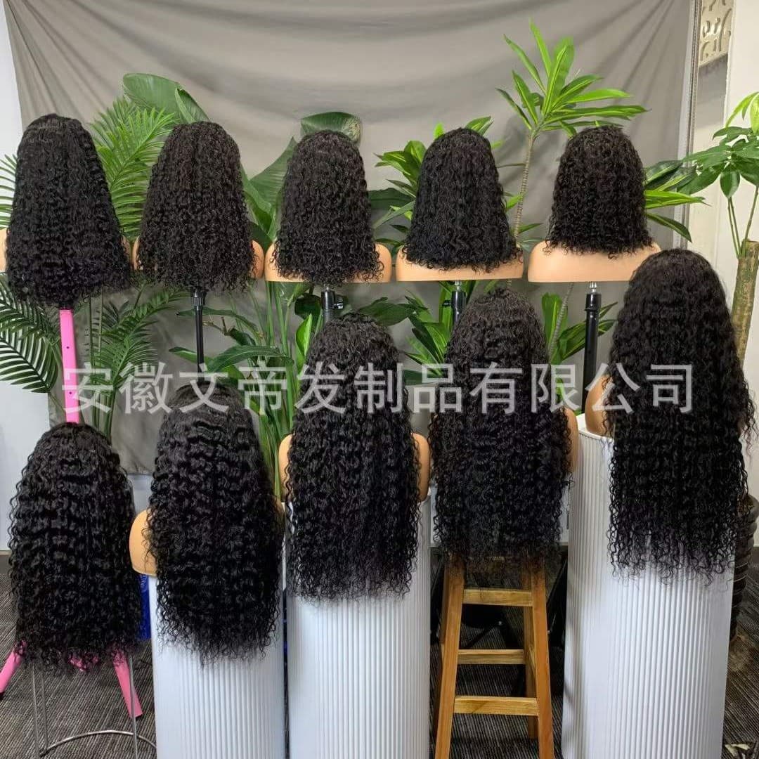 Cross-border e-commerce real human hair wig 280% 13x4 straight half lace-WW 100% human hair