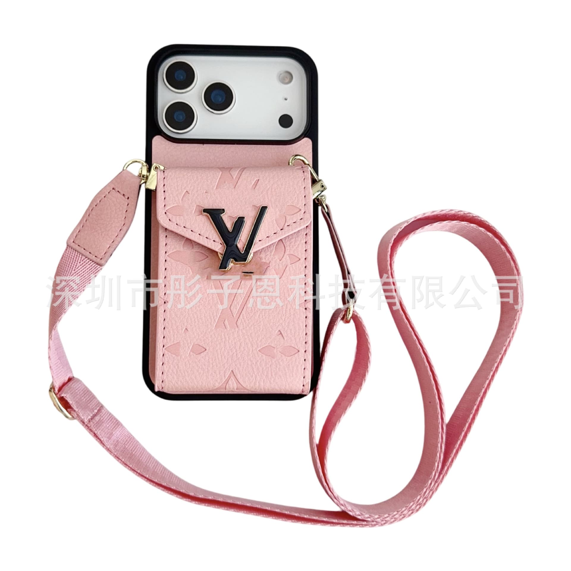 Embossed Accordion Card Holder Phone Case for iPhone 17, 16, 15, 14, 13 Pro Max
