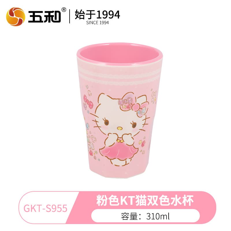 HelloKitty Children Bowl Spoon Cup Cute Plate Melamine Baby Food Bowl Cartoon Tableware Wholesale