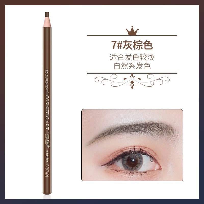 The Henley 1818 brow pencil features a defined, waterproof, sweatproof, long-lasting, natural look, and is suitable for beginners.