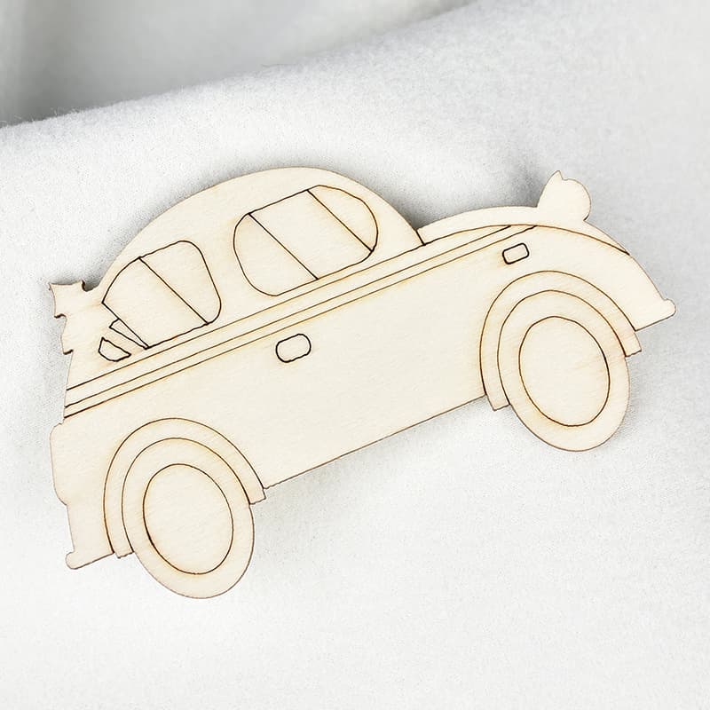 Amazon Temu Export Cross-Border Wooden Christmas Hanging Tag Wooden Tag Pendant DIY Hand-Painted Christmas Decoration
