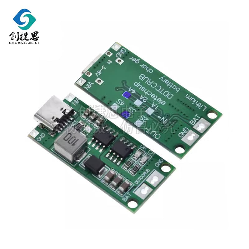 2S 3S 4S 1-4A Boost Module Type-C Li-polymer Battery Charging Module DC 3-6V