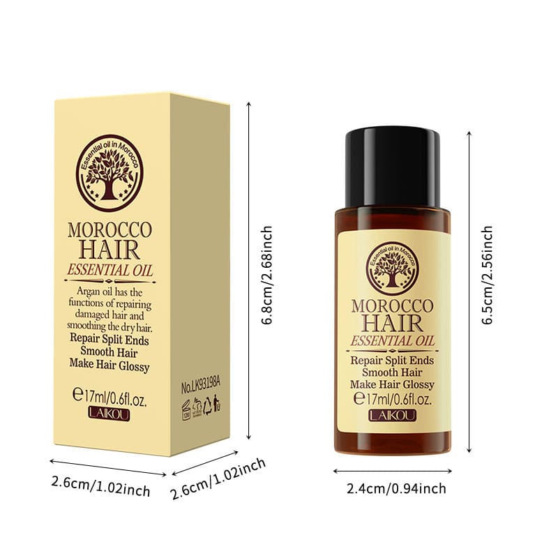 English Moroccan Hair Care Essential Oil Laike Cross-Border Packaging Wholesale Manufacturer Ml17 Source of Supply for Smooth and Shiny Hair White