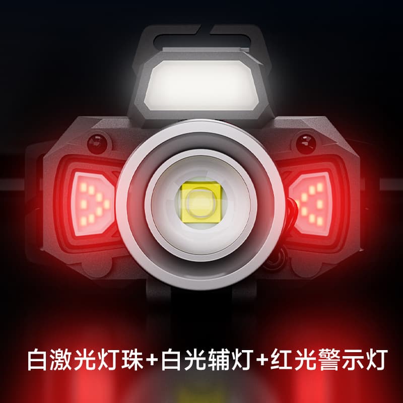 Headlight charging super bright night fishing lamp head-mounted zoom induction long endurance miner's lamp outdoor flashlight