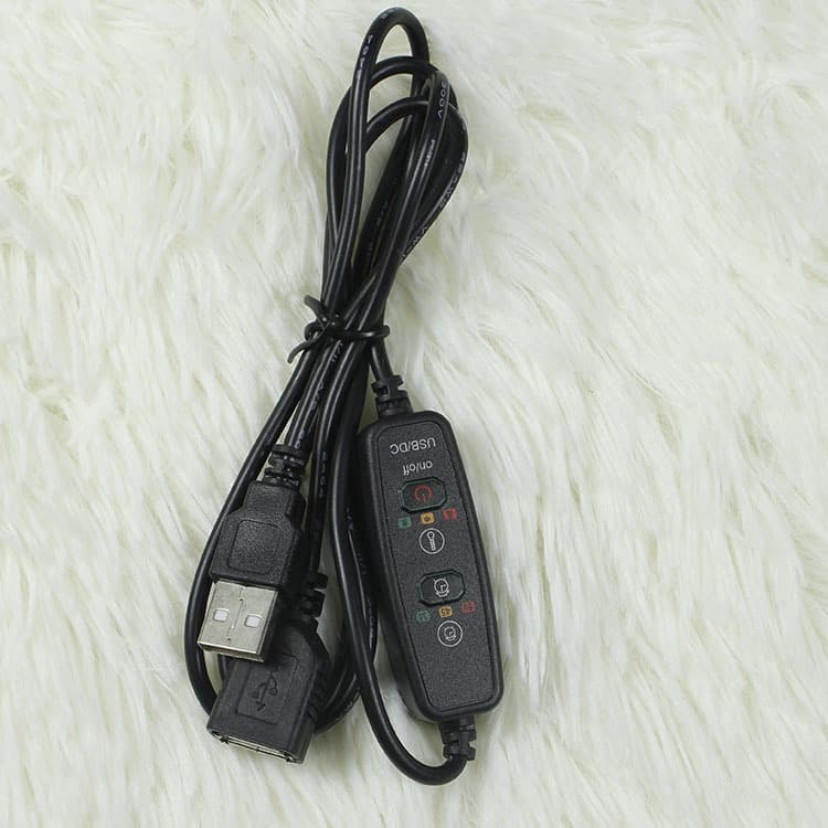 5V Heating Pad USB Foot Warmer Carbon Fiber Heating Pad Waist Knee Warmer Heating Cloth 3-Level Temperature Adjustment