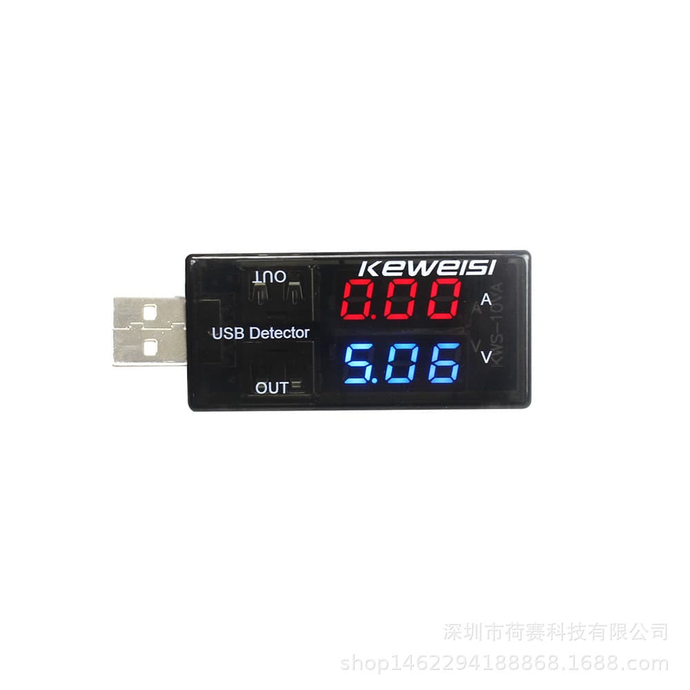 USB Current Voltage Tester USB Voltage Current Meter Dual Display