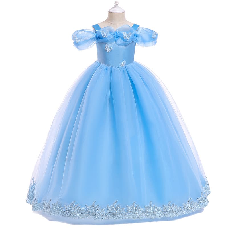 New Cosplay Cinderella Children's Dress Export Girls' Gown Girl Dress Christmas Dress
