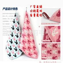 Strawberry Bunny Three-Layer Gauze Children's Towel Export Three-Layer Jacquard 35x75 Towel Wholesale