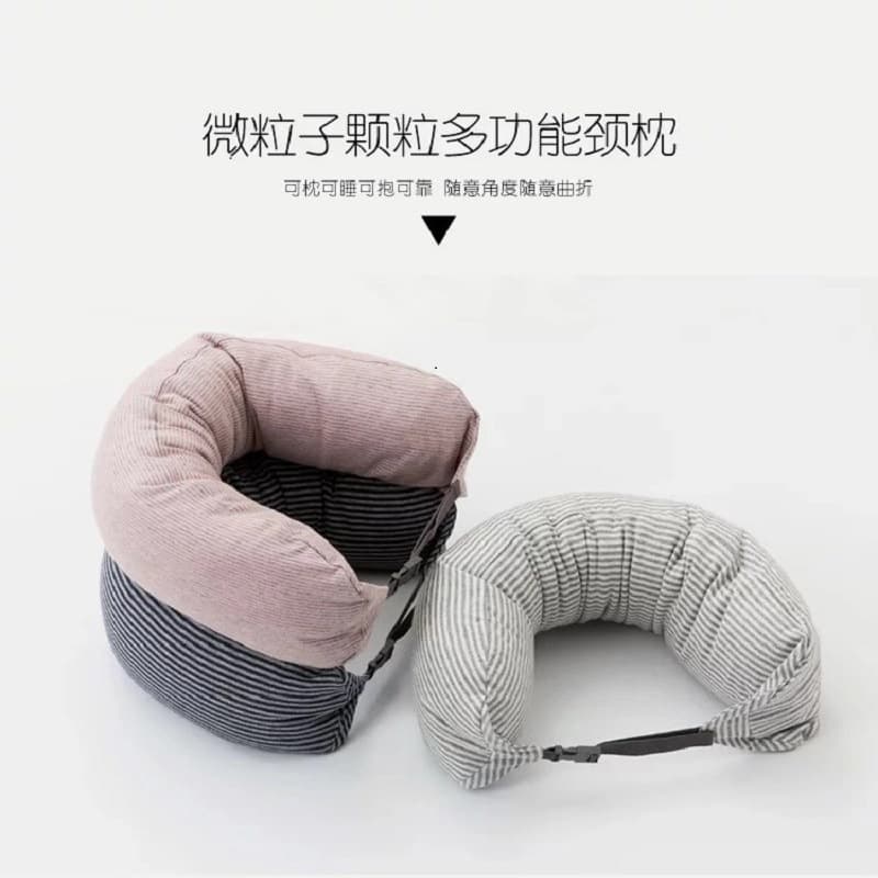 Minimalist Muji-Style Foam Bead Pillow U-Shaped Pillow Cervical Pillow Travel Pillow Neck Pillow Lumbar Pillow Drop Shipping