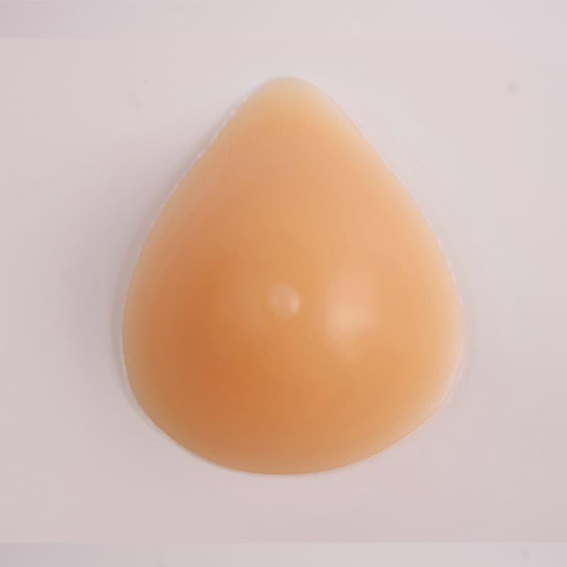 Medical-grade silicone breast prosthesis for post-mastectomy breast cancer repair, spiral-shaped