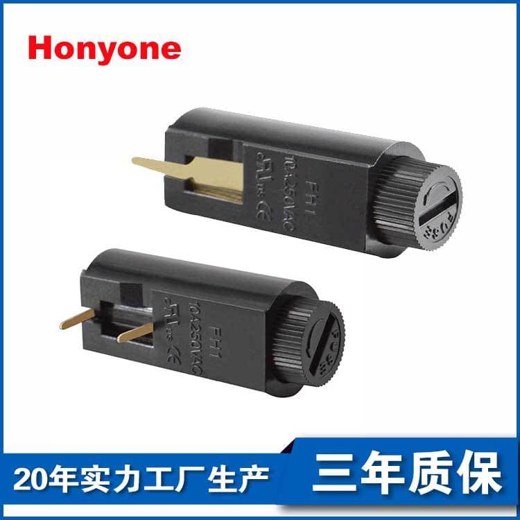 Bent Pin Eco-Friendly CQC Fuse Holder FH10 Pin PCB Board Mount 5*20 10A Fuse Tube Holder Industrial Grade