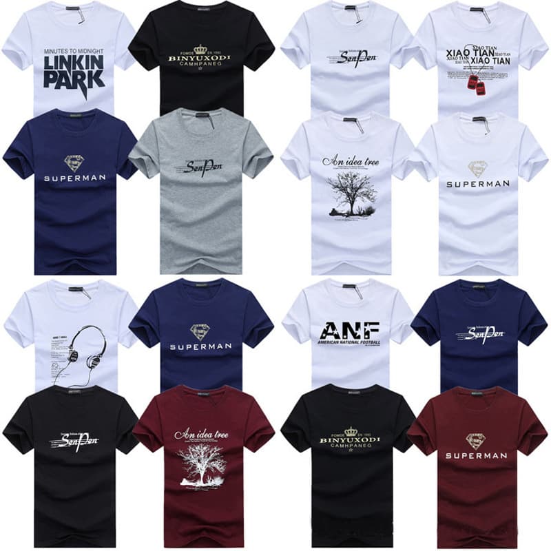 Men's T-shirt short-sleeved 2026 new summer thick cotton round neck men's half-sleeved T-shirt foreign trade men's bottoming shirt T-shirt