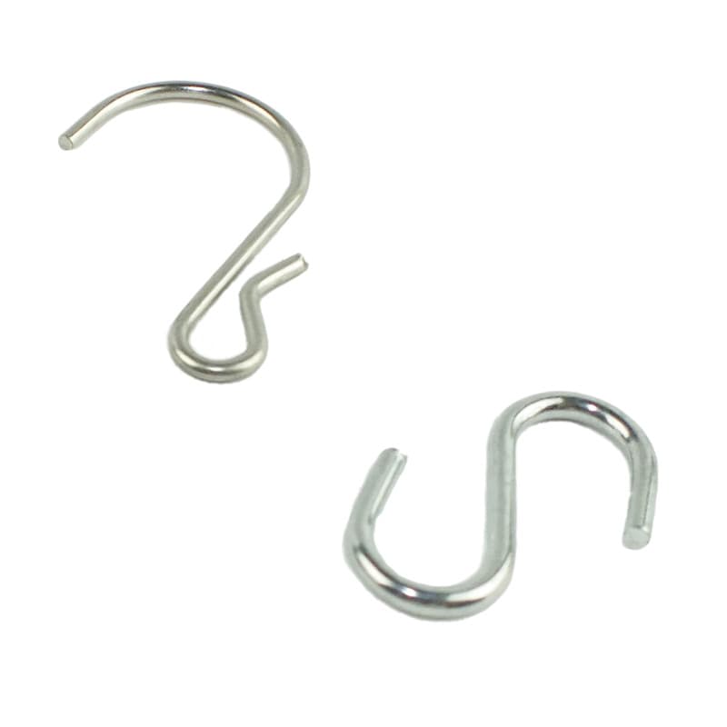 Manufacturer direct sales electroplated stainless steel S hooks, supermarket home multiple uses, one-time molding