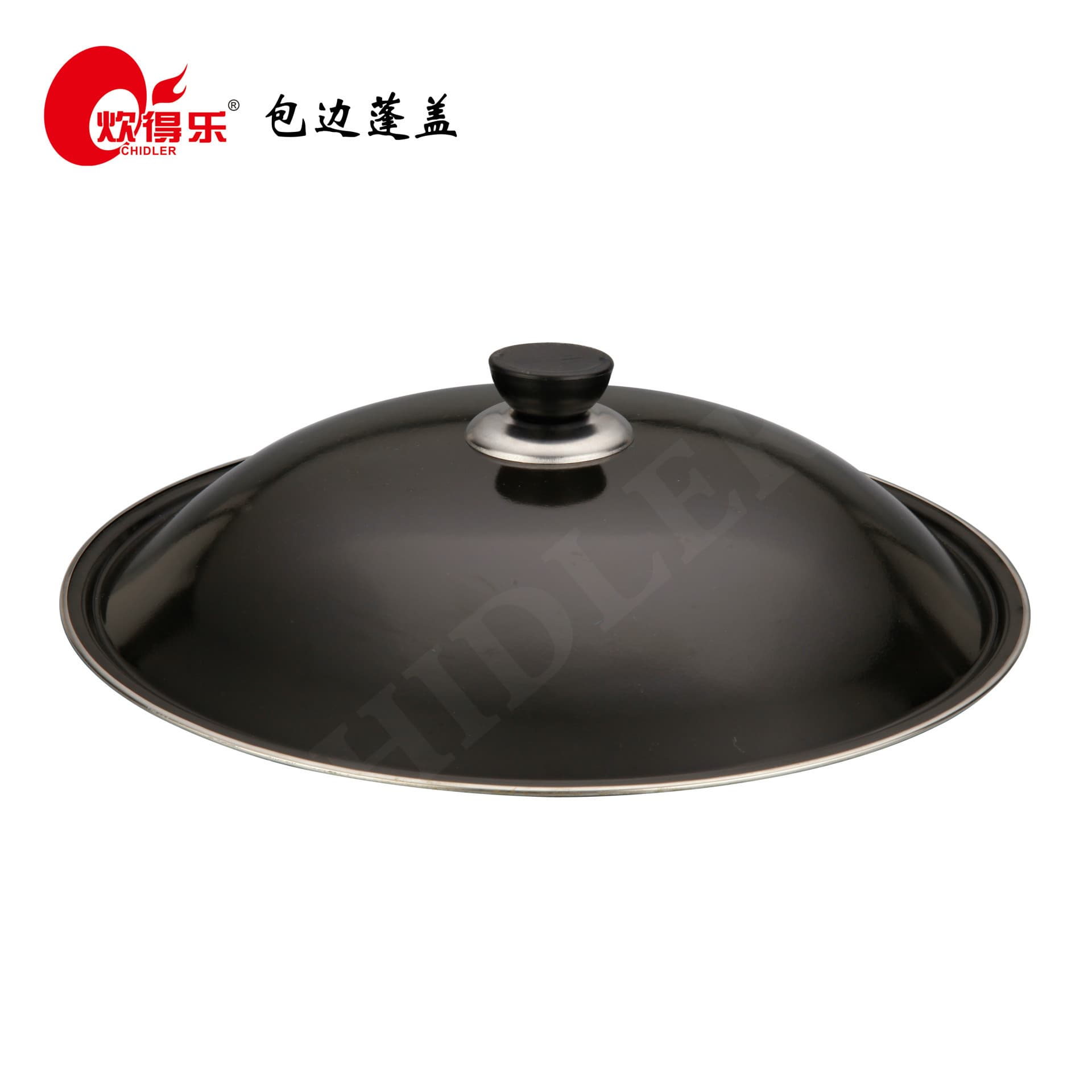 Manufacturer's ready supply of enamel high lid for wok and soup pot. Manufacturer's wholesale supply. Samples can be used to make pot lids. Wholesale supply.