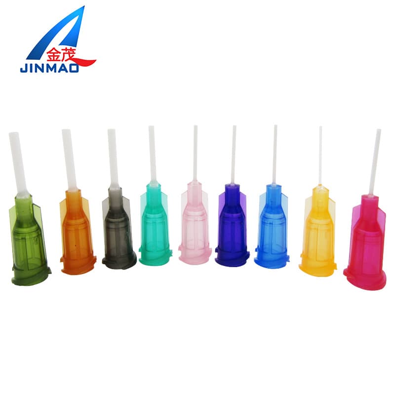 PP needles, flexible needles, scratch-resistant needles, screw-in needles with plastic bases, dispensing needles