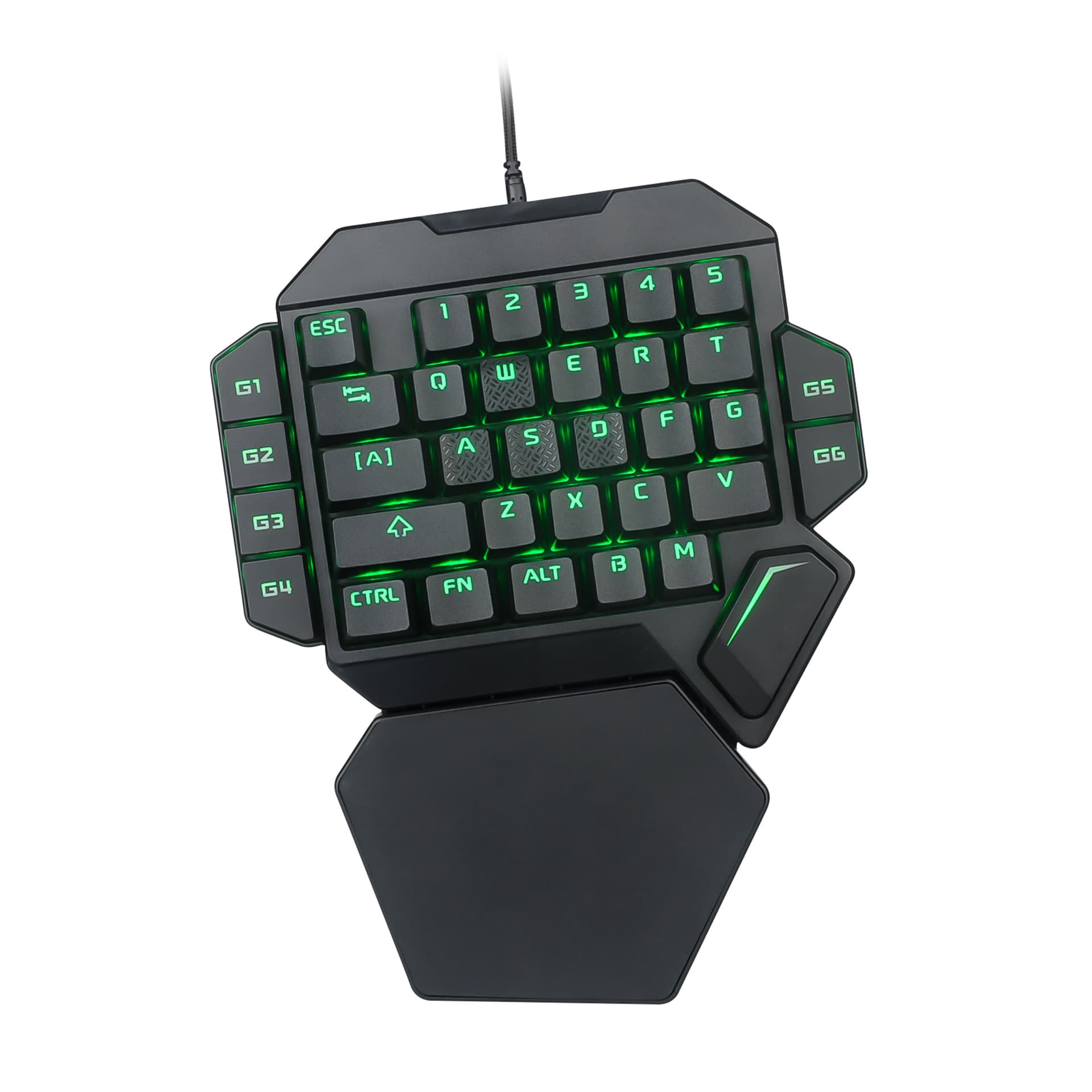 Cross-border Direct Supply K50 K60 One-Hand Keyboard RGB Glowing Gaming Mechanical Keyboard / With Macro Definition Function / Blue Switch