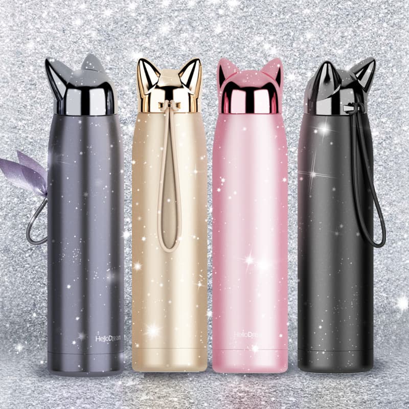 Aikesi Lightning Fox Vacuum Insulated Mug 304 Stainless Steel Cartoon Trendy Gift Water Cup for Men, Women, and Children Wholesale