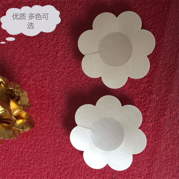 Disposable Satin Nipple Covers, Invisible Breathable Anti-Show-Through Floral & Round Breast Stickers, Multi-Color Options Hot-Selling by Manufacturer