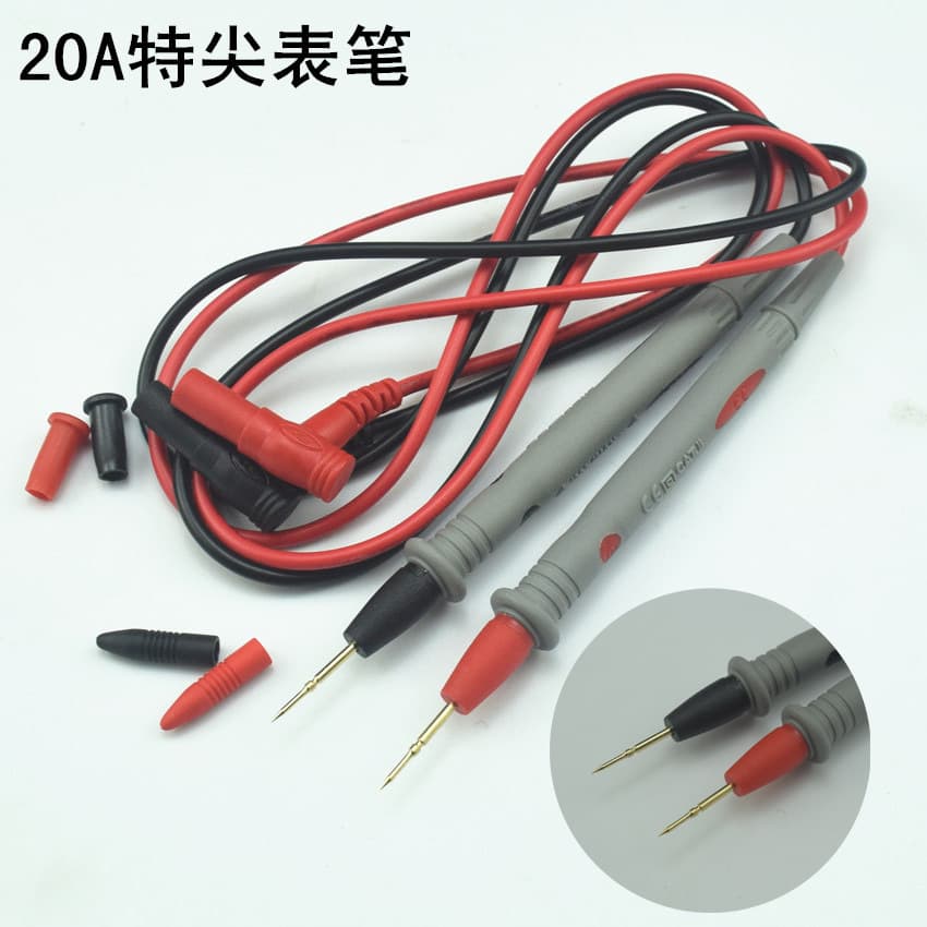 High Precision Digital Display Multimeter Probe Ultra-fine Tip 1000v20a Gold-plated Copper Needle Multimeter Pen Line