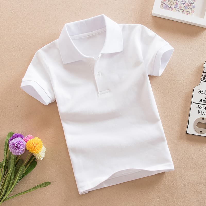 Polo Kids Children's T-Shirt Polo Shirt School Uniform Kindergarten Uniform Custom LOGO No Logo Embroidery Print Pure Cotton Quality Polo