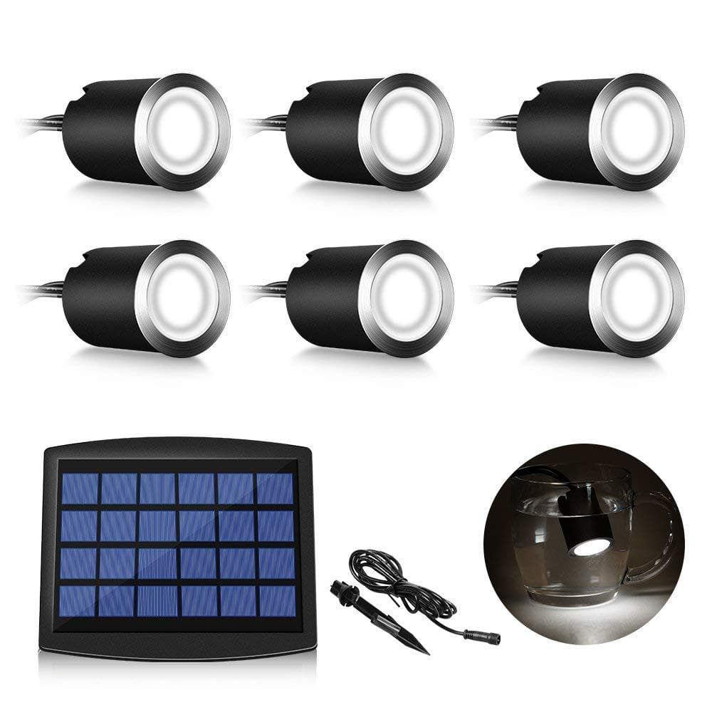 LED Solar Deck Garden Pool Floor Light IP65 Outdoor Solar Ground Light Factory Direct Supply